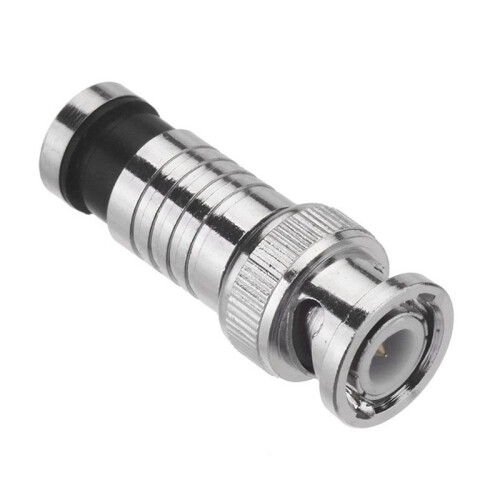 50 Pcs BNC Compression Connector for Coax RG59 Cable CCTV Cameras 1
