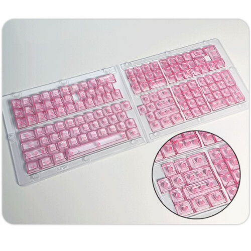 Clear Keycaps Set  Transparent Keyboard Keycap with Shine-Through Design Replacement Keycap 2