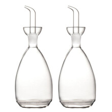 2X Olla de Aceite de Vidrio de Borosilicato Alto Botella de Condimento de Cocina Olla Creativa para Salsa de Soja