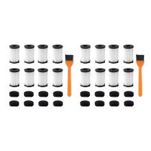 Vervangingsfilters voor MOOSOO D600 en Ariete Handyforce-Stofzuigers RBT 2761 RBT 2759 Bevat 16 Filters + 16 Schuimfilters