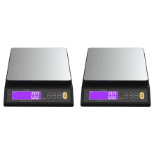 2X Digital Scale Rechargeable Electric Scale 0.1g 1g Kitchen Scale Counting Tare Auto Power Off Unit Conversion 10kg 1g
