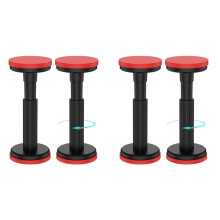 Barra de Soporte Telescópica Ajustable de 18 A 44 cm para Techo y Gabinete (Paquete de 4)