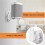 4PCS Universal Speaker Wall Mount Bracket Ceiling Stand Clamp with Adjustable Swivel and Tilt Angle Rotation 2