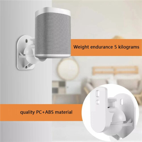 4PCS Universal Speaker Wall Mount Bracket Ceiling Stand Clamp with Adjustable Swivel and Tilt Angle Rotation 1