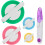 Pomponmakerset – 4 maten, plastic, 4 stuks + schaar 1