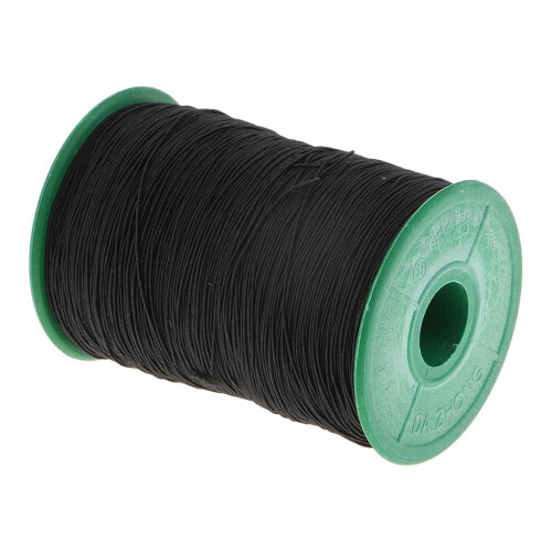 0,5 mm schwarzes Gummiband, 500 m Spule