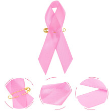 Spille con nastro rosa per la sensibilizzazione sul cancro al seno (100 pezzi)