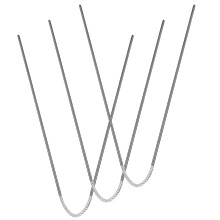 9-teiliges Set Rundstricknadeln aus Metall