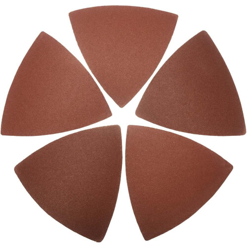 Lixa triangular de grão 120, 80 mm, 60 peças