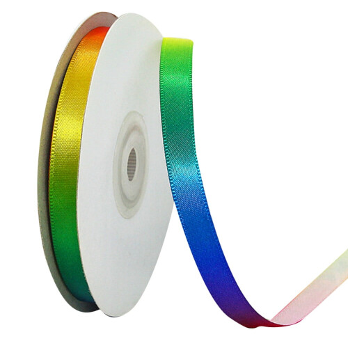 Polyesterbandrolle mit Regenbogenfarbverlauf