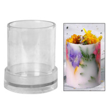 Molde cilíndrico para velas de 6x7,5 cm.