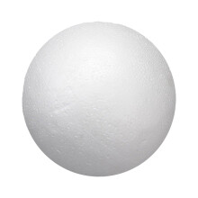 Bola de espuma de poliestireno branca de 8 polegadas para artesanato