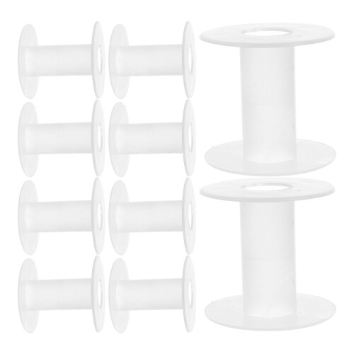 10er-Packung transparente Kunststoff-Drahtspulen