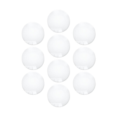 Γυάλινα πλακάκια Cabochons Dome 30mm στρογγυλά με επίπεδη επιφάνεια 10 τεμάχια