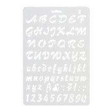 English alphabet and numbers DIY scrapbook stencil ruler