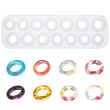 Silikonform för epoxihartsring – 14-pack gör-det-själv-smycken