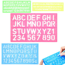 4-teiliges Buchstaben-Schablonenset aus Kunststoff