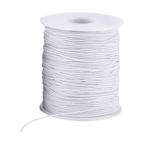 Čierna elastická šnúrka 1 mm na výrobu náramkov