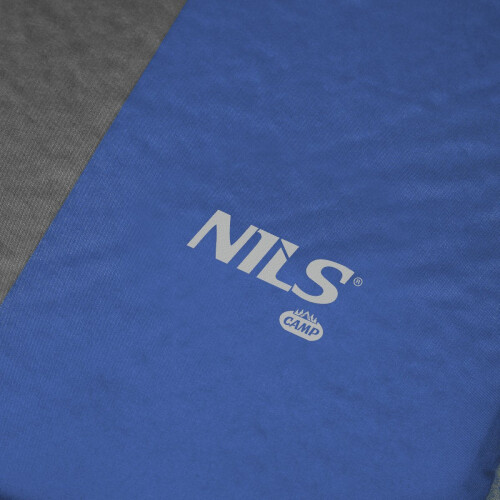 Selbstaufblasende Campingmatte mit Kissen, Blaugrau 2