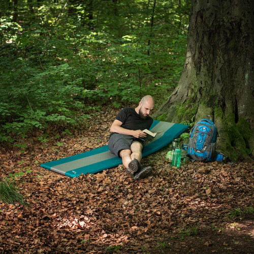 Samonafukovací karimatka, modro-šedá, kompaktní velikost 1