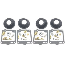 4 Ensemble pour Virago 1100 XV1100 1988-1999 XV1100S XV 1100 S Diaphragme de Plongeur de Kit de Réparation de Carburateur de Moto