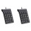 2X  USB Wired Numeric Keypad Numpad 18 Keys Digital Keyboard for Accounting Teller Laptop Windows Android (Black) 1