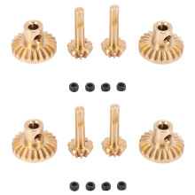 4X Brass Front & Rear Axle Gear Drive Shaft Gears Upgrade Accessories for WPL B24 B36 C14 C24 MN D90 D99 MN99S Parts