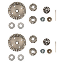 2X Ingranaggi di Guida Differenziali Nel Metallo per HBX 16889 16889A 16890 16890A SG 1601 SG 1602 SG1601 RC Accessori per Ricambi Auto