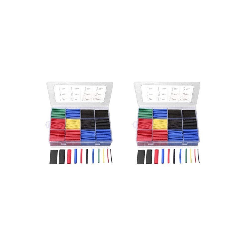 1120Pcs Heat Shrink Tubing, Electrical Wire Cable Wrap Assortment Electric Insulation Heat Shrink Tube Kit With Box 6032598241637