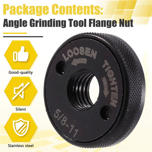 Angle Grinding Tool Flange Nut,5/8"-11 Thread Angle Grinder Flange Nut,Flange Locking Nut for Fixing Cutting Disc 1
