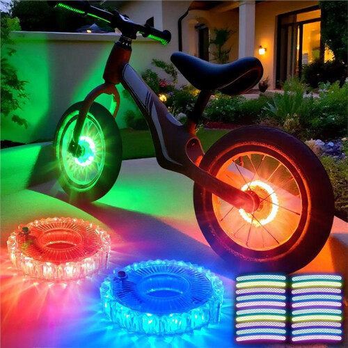 Wiederaufladbare Fahrradspeichenlichter mit Bewegungssensor 2