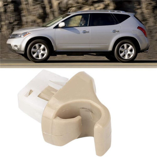2X for New  MURANO 2003-2007 SUN VISOR RETAINER CLIP - BEIGE INTERIOR 2