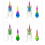 Squid Fishing Light LED Lure Unbreakable Plastic-two eyes14 7