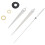2X Mouvement Mecanisme D'horloge Quartz 3 Aiguilles Blanc 8