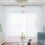 8 Painéis Cortinas Brancas Transparentes 84 Polegadas Longa Haste Bolso Janela Tratamento Gaze Voile Cortinas 4