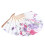 2X Bamboo Flower Printed Japanese Style Foldable Hand Held Fan Gift Decor 8