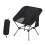 Ergonomic Outdoor Folding Chair Iron Construction-Black 1