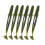 6Pcs Swim Baits Artificial Baits for Walleye Soft-Dark Green 1