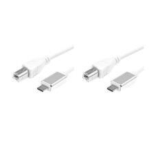 2X Midi USB Tipo B para Cabo Conector Micro-USB, Cabo Adaptador, Cabo de áudio de Piano