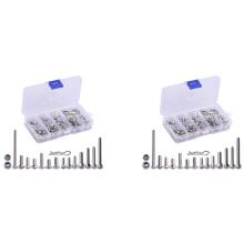410Pcs Stainless Steel Rc Countersunk Screw Kit for 1/10 1/8 Slash Rustler Axial Hsp Hpi Arrma Redcat Rc Truck
