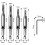 Center Drill Bit Set 10 PCS Self Centering Hinge Tapper Core Drill Bit Set for Woodworking, Door Window Drill Bits 4