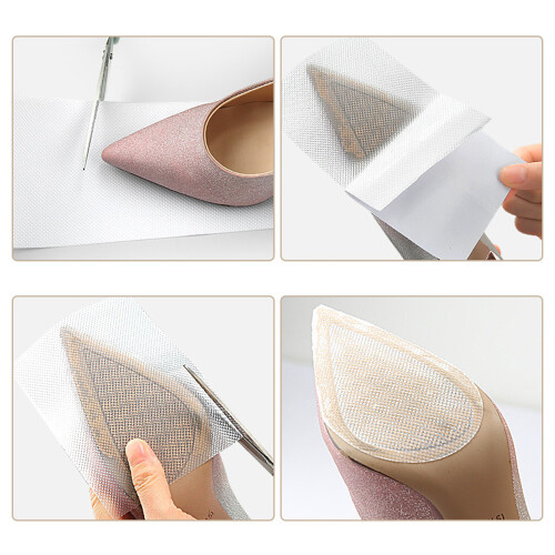 Transparente Anti-Rutsch-Schuhsohlenschoner (2 Paar) 2