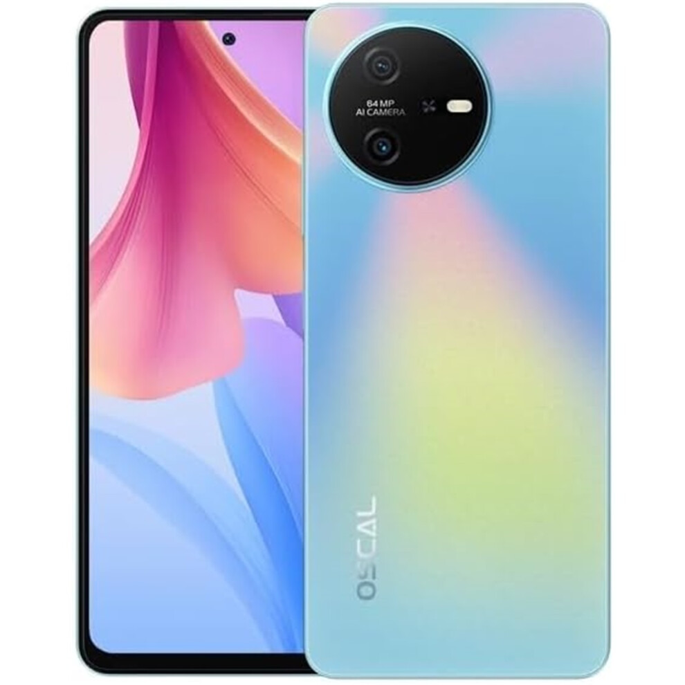 (Blue) Oscal Tiger 12 Smartphone, 16Gb Ram 128Gb Rom/1Tb Tf, 6.78-Inch Fhd Screen, 120Hz, 64Mp 13Mp, 5000Mah/33W, Android 13 (Blue) Blue 4027021855071