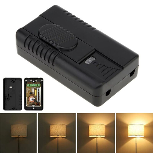 2X Foot Dimmer  Full Range Inline Slide Control  for Floor Light LED Incandescent Bulb 100V-120V EU-Plug 1