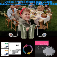 (60 Stück) Minifit Prowax Wachsfilter für Oticon Hörgeräte, Ersatzteile und Reinigungszubehör für Hörgeräte