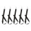 5Pcs Einstellbare Pferd Stall Eimer Strap Outdoor-Schwarz 1