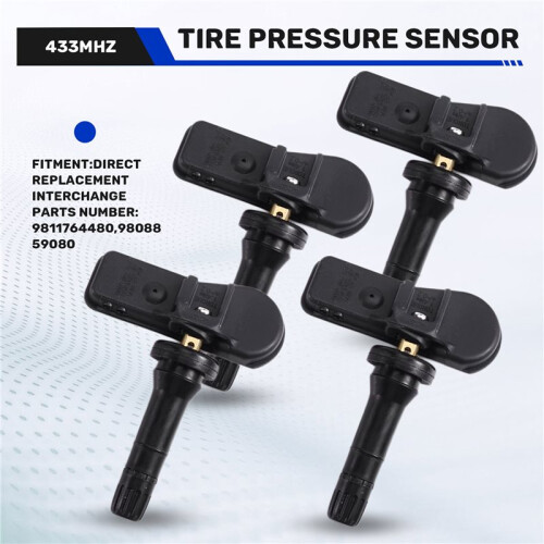 4PCS Tire Pressure Sensor 433MHz 9811764480 for  Jumpy  Scudo  Expert  Proace 1