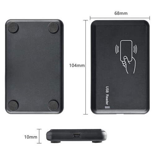 2X USB RFID Reader ID Card Reader Contactless Card Reader for EM4100 1