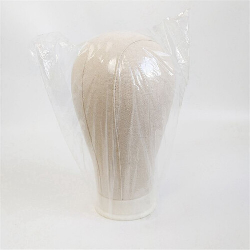 2X CabeçA de Manequim de Lona de 24 Polegadas para ExtensãO de Cabelo, Perucas de Renda, FabricaçãO e ExibiçãO de Estilo de Manequim, CabeçA de 2
