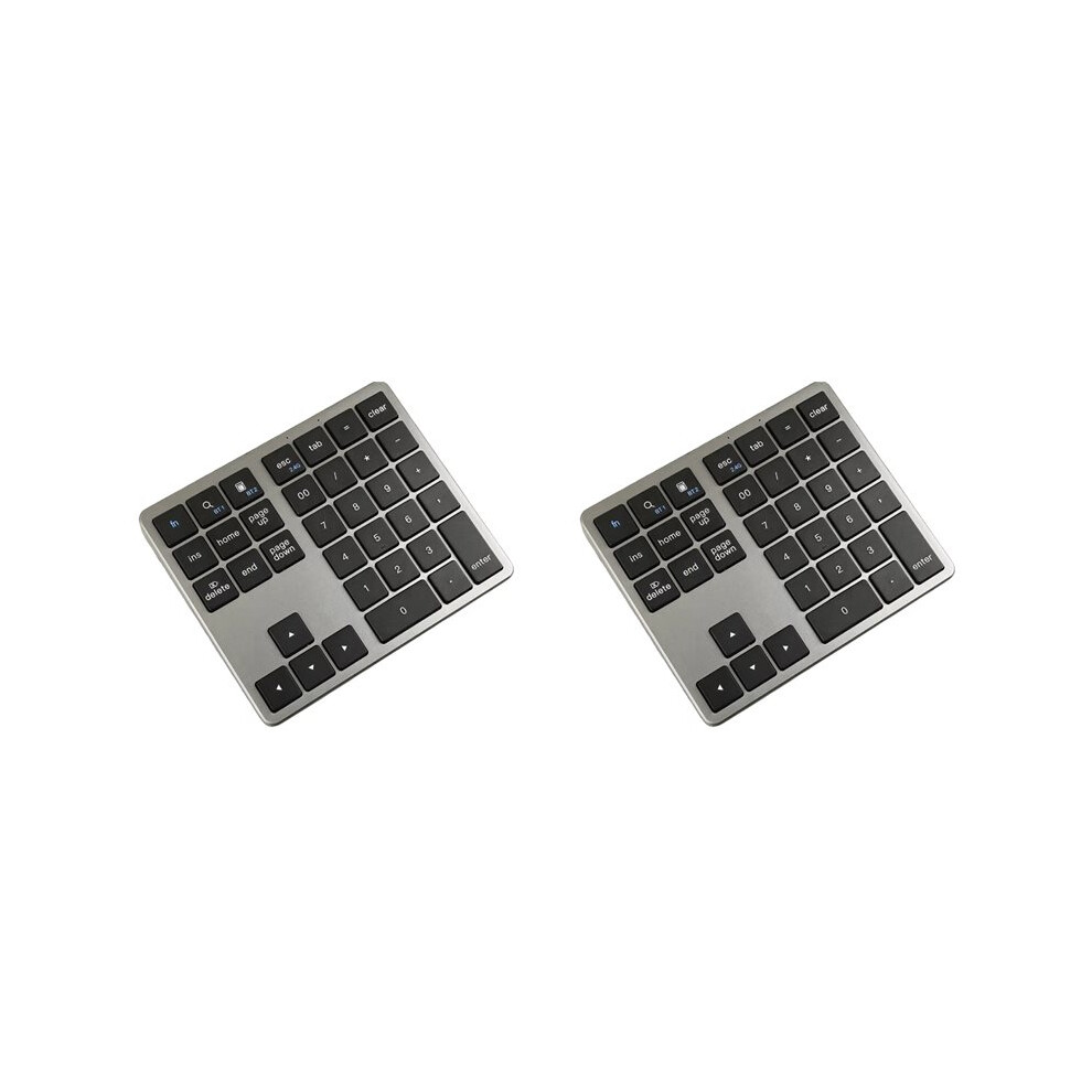2X 2.4G Wireless Number Pad 35 Keys Remote Connection Numpad Numeric Keypad A 4714231663458